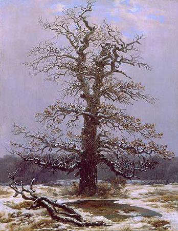 Caspar David Friedrich Eiche im Schnee oil painting picture